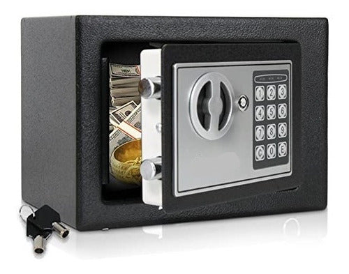 DIOSMIO Caja fuerte de 4.2 quilates para el hogar, caja fuerte grande,  resistente al fuego, impermeable, doble bloqueo, pantalla LCD HD, bolsa