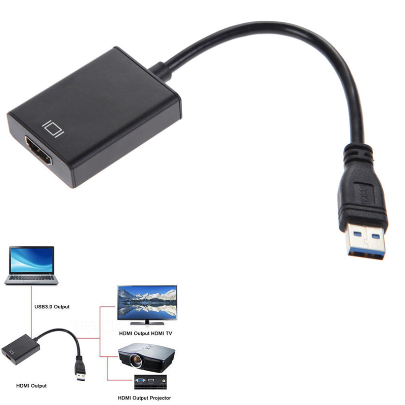 Adaptador Usb 3.0 a HDMI convertidor de vídeo 1080P multipantalla