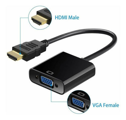Convertidor HDMI A VGA, Ref: CV-HDMIVGA-PL Señal de Video TV, MONITOR  EXPANDIR SEÑAL